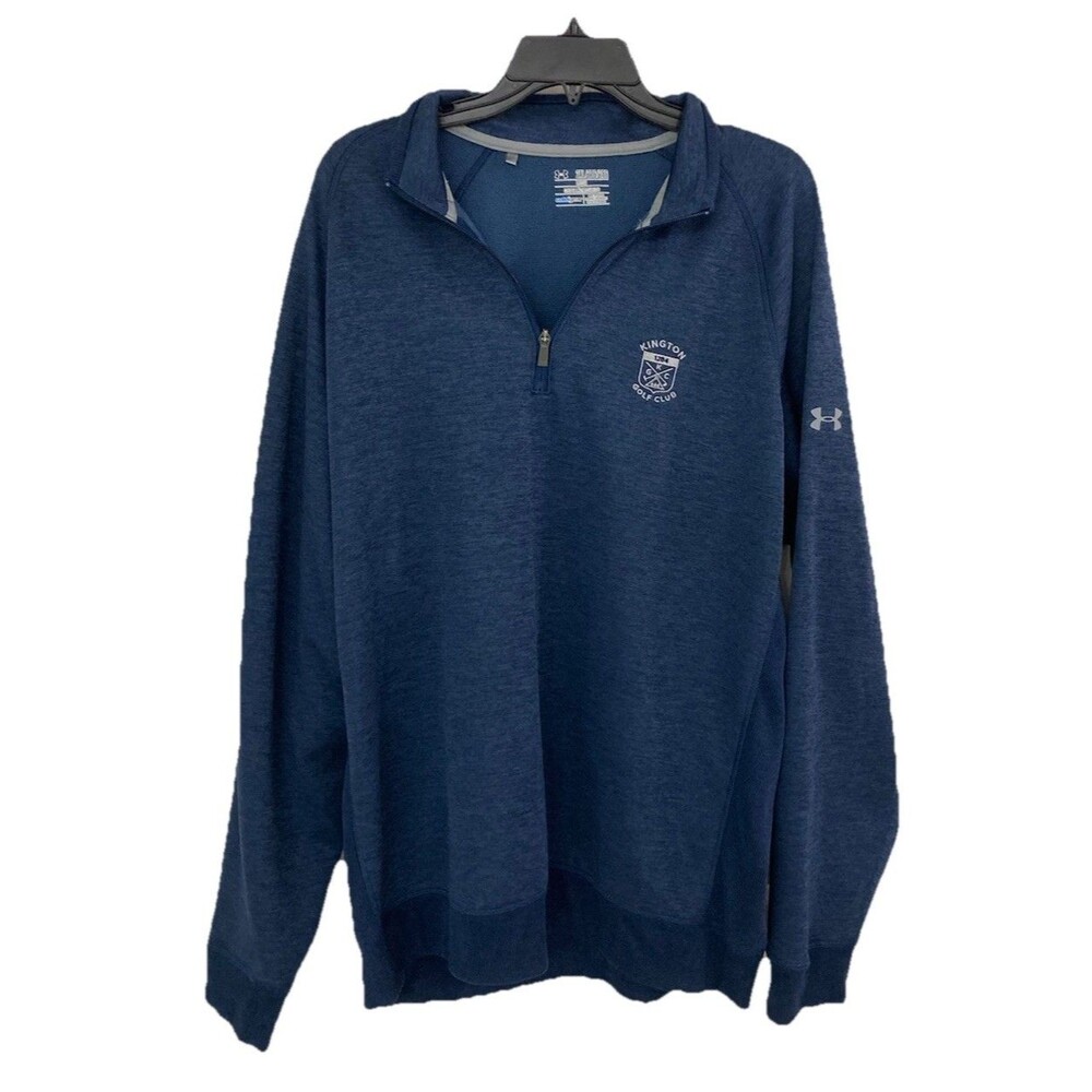 Men's Under Armour 1/4 Zip Pullover Loose Fit Kington Golf Club Sz 2XL
